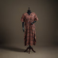 Kalamkari Hand Block Print Natural Dyed Cotton Long Kaftan 183