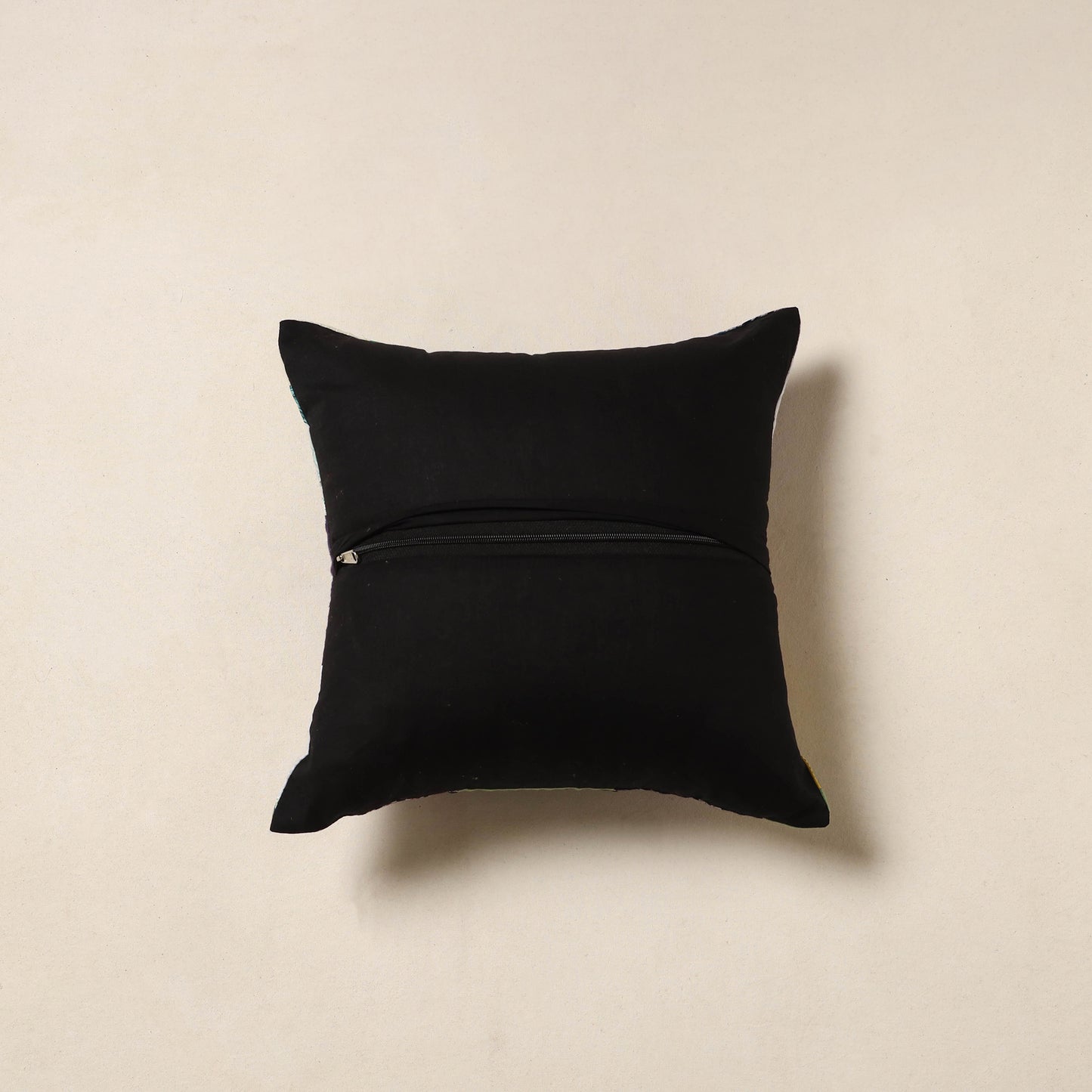 Multicolor - handcrafted cotton patchwork cushion cover 39