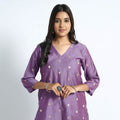 Polka Zari Buti Spun Dupion Silk Kurta