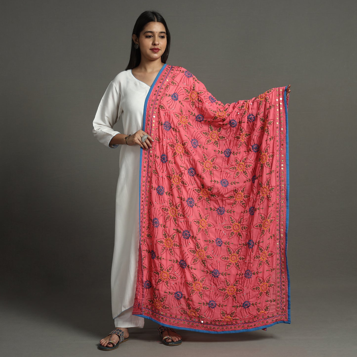 Phulkari Embroidered Dupatta