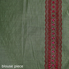 Bengal Kantha Hand Embroidery Silk Cotton Chapa Work Saree 95