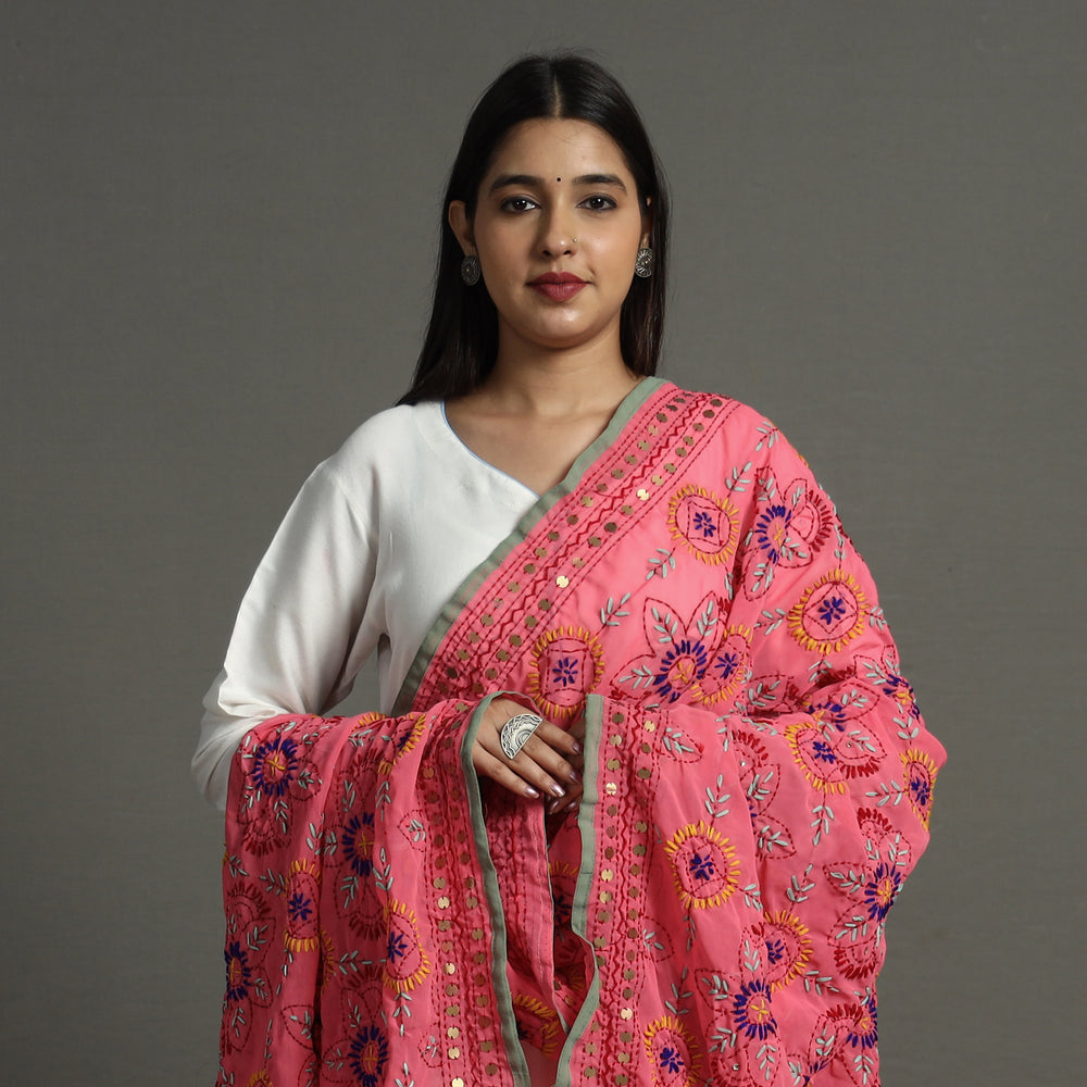 Phulkari Embroidered Dupatta