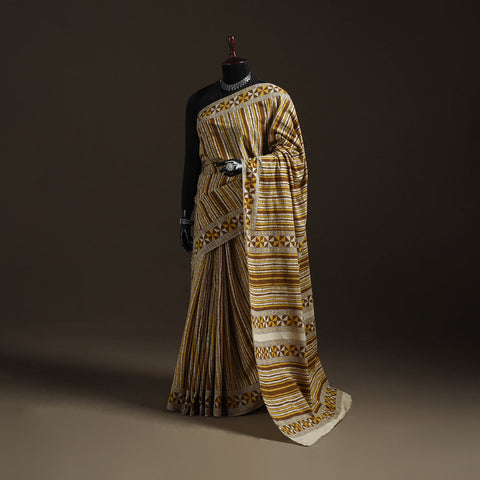 Printed Cotton Kalamkari Saree 18