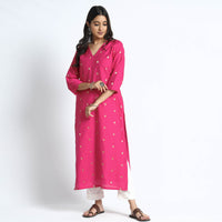 silk straight kurta