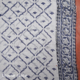 Sanganeri Hand Block Print Pure Mul Cotton Ready To Wear Saree 55