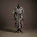 Kalamkari Hand Block Print Natural Dyed Cotton Long Kaftan 186