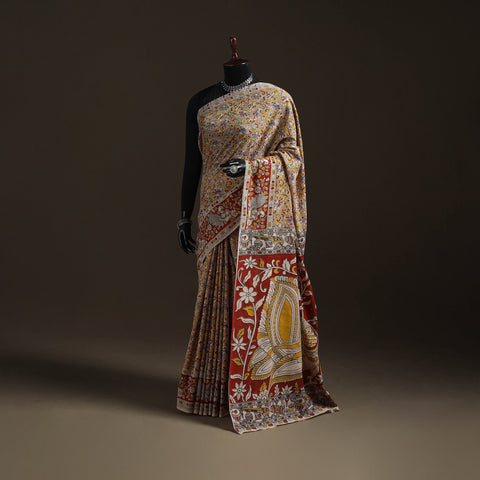 Printed Cotton Kalamkari Saree 19