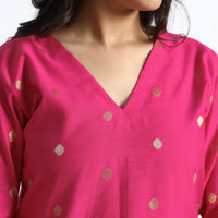 silk straight kurta