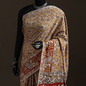 Printed Cotton Kalamkari Saree 19