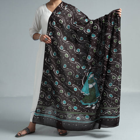 batik printed cotton dupatta