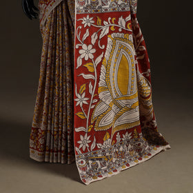 Printed Cotton Kalamkari Saree 19