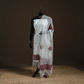Kota Doria Cotton Barmer Applique Work Dupatta with Zari Border 16