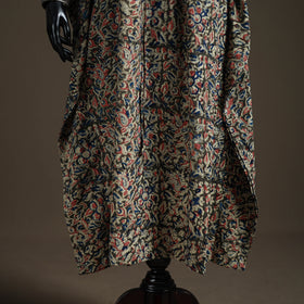 Kalamkari Hand Block Print Natural Dyed Cotton Long Kaftan 187