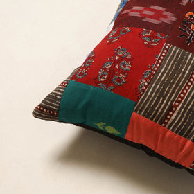 Multicolor - handcrafted cotton patchwork cushion cover 11