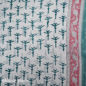 Sanganeri Hand Block Print Pure Mul Cotton Ready To Wear Saree 56