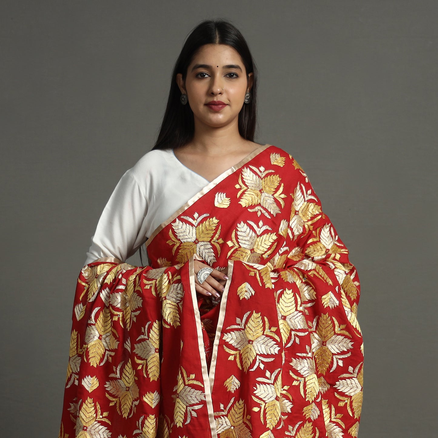 phulkari embroidery dupatta