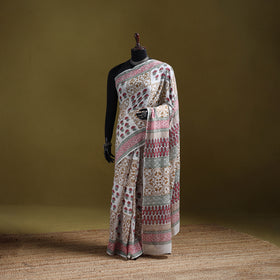 Sanganeri Hand Block Print Pure Mul Cotton Ready To Wear Saree 59