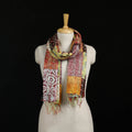 Bengal Kantha Handwork Patchwork Reversible Silk Stole 233