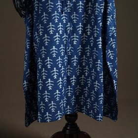 Akola Hand Block Print Natural Dyed Cotton Kaftan (Long) 189