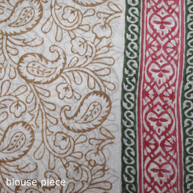 Sanganeri Hand Block Print Pure Mul Cotton Ready To Wear Saree 59