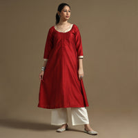 plain silk kurta