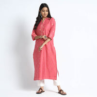 silk straight kurta