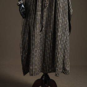 Akola Hand Block Print Natural Dyed Cotton Kaftan (Long) 190