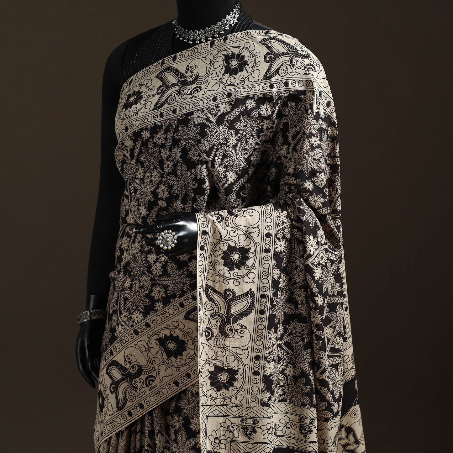 Printed Cotton Kalamkari Saree 23