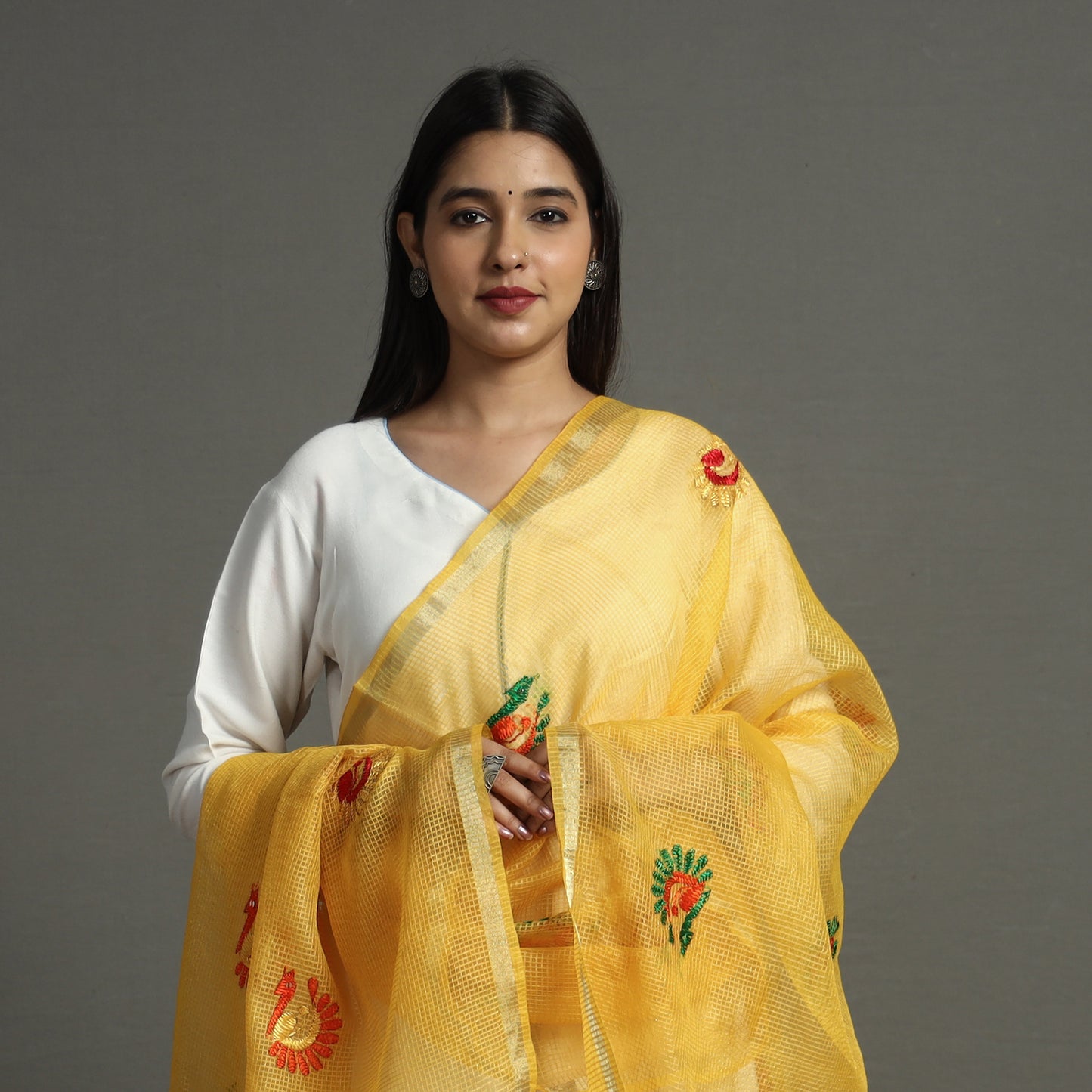 phulkari embroidery dupatta