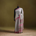 Sanganeri Hand Block Print Pure Mul Cotton Ready To Wear Saree 54