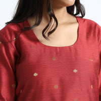 silk straight kurta