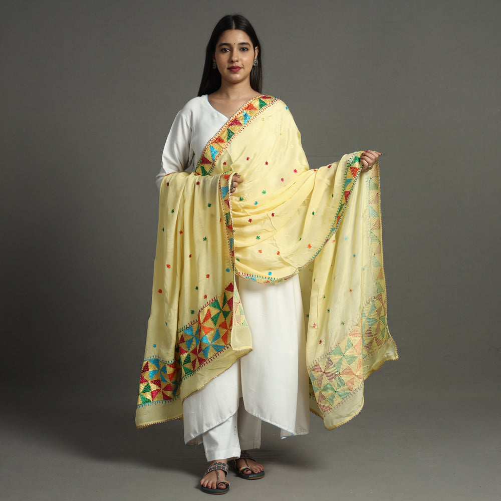 phulkari embroidery dupatta