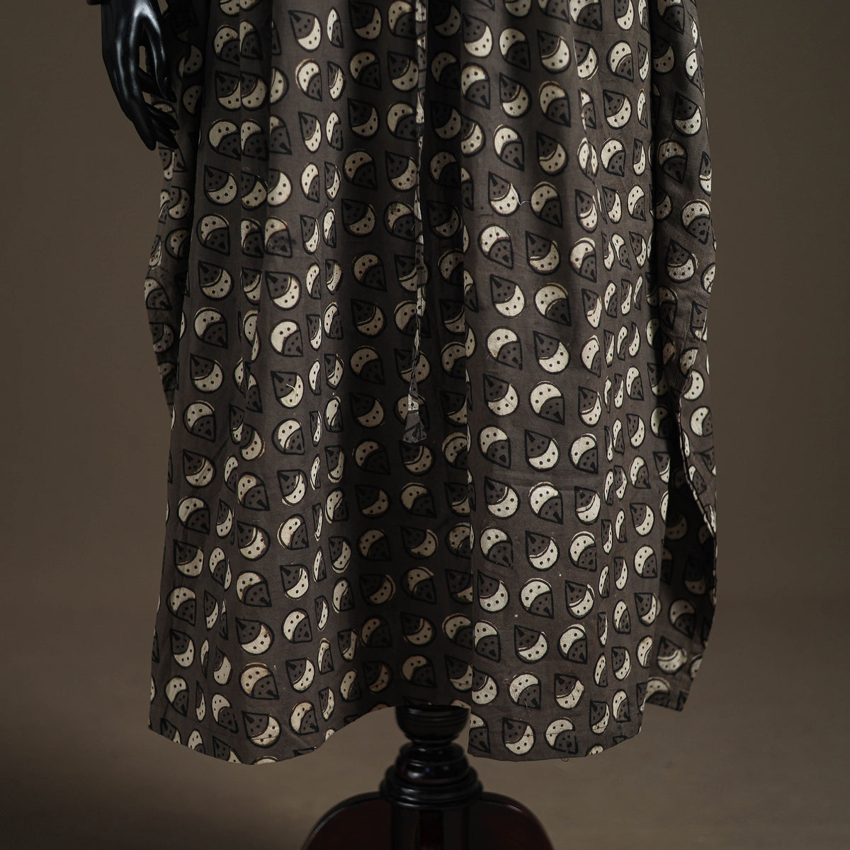 Akola Hand Block Print Natural Dyed Cotton Kaftan (Long) 193