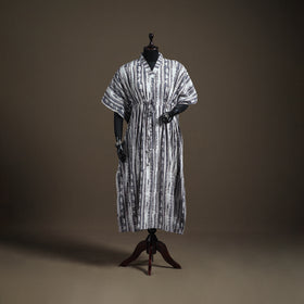 Akola Hand Block Print Natural Dyed Cotton Kaftan (Long) 194