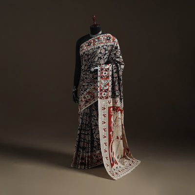 Printed Cotton Kalamkari Saree 26