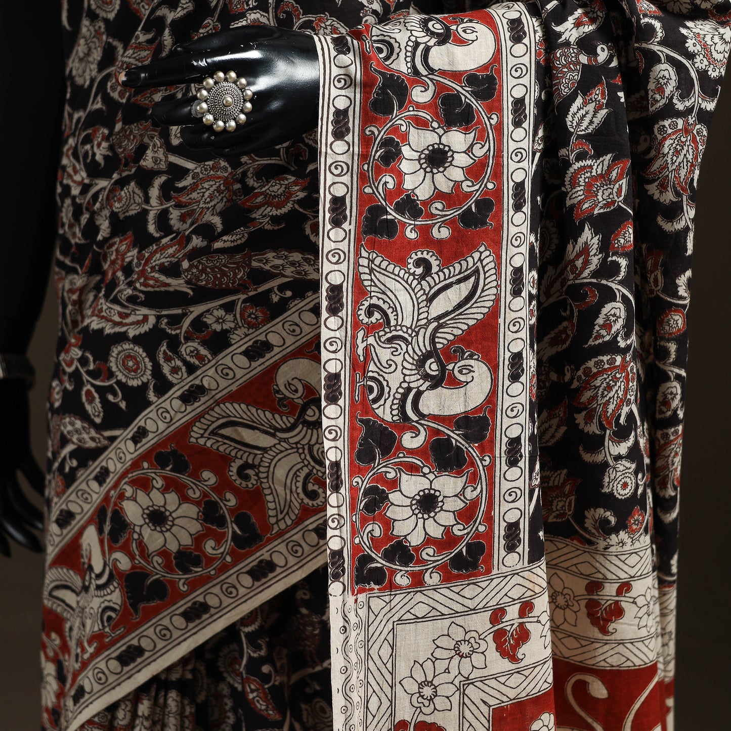 Printed Cotton Kalamkari Saree 26