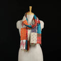 Bengal Kantha Handwork Patchwork Reversible Silk Stole 258