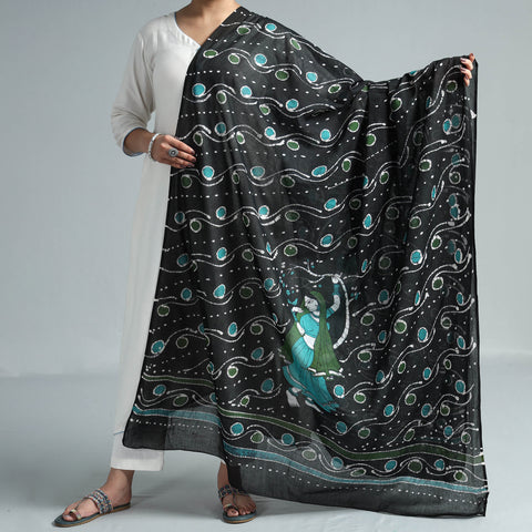 batik printed cotton dupatta