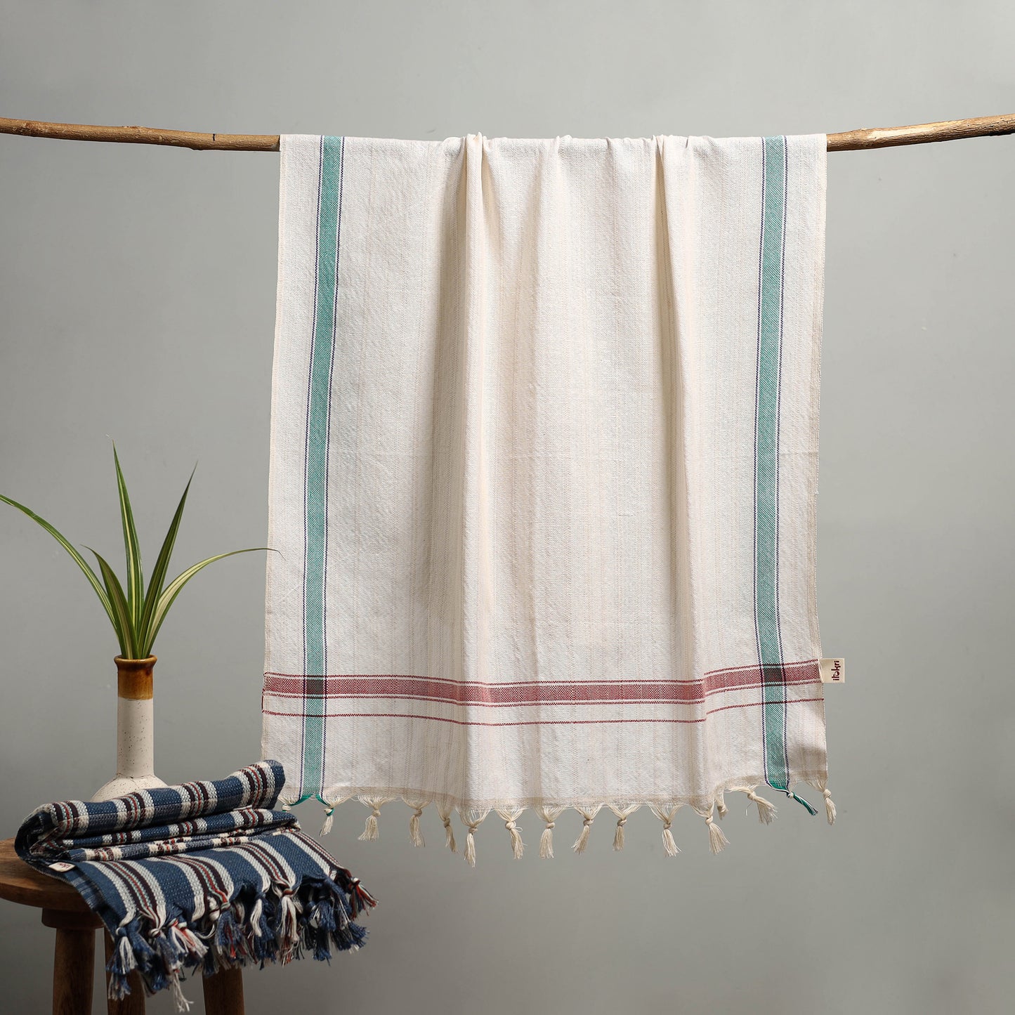 Handloom Fine Cotton Bath Towel 38