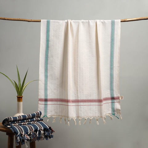 Handloom Fine Cotton Bath Towel 38