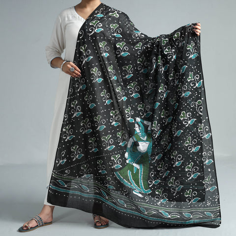 batik printed cotton dupatta