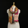 Bengal Kantha Handwork Patchwork Reversible Silk Stole 264