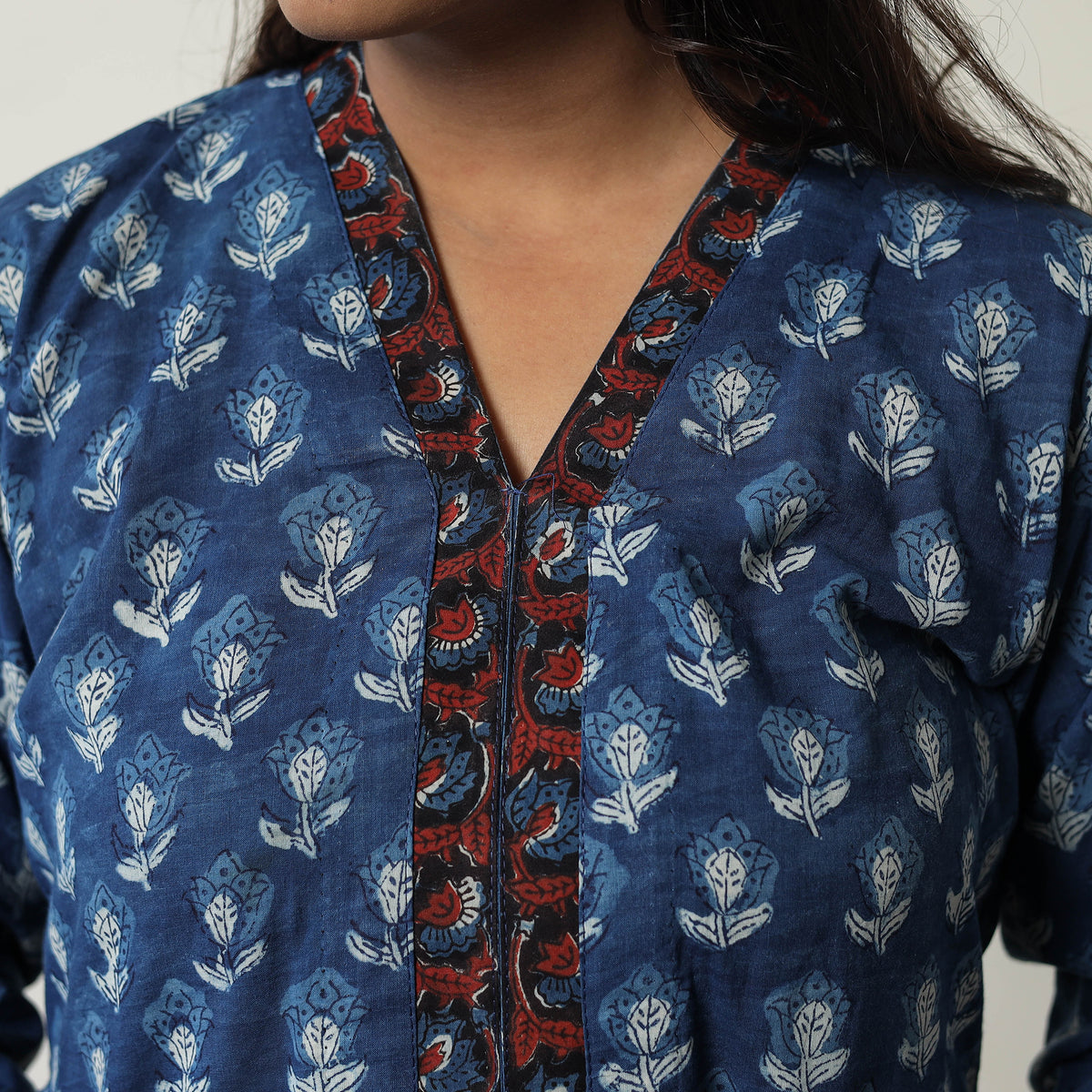 Jahota Block Printed Cotton Straight Kurta 04