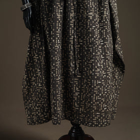 Akola Hand Block Print Natural Dyed Cotton Kaftan (Long) 197