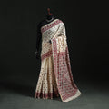 Bengal Kantha Hand Embroidery Silk Cotton Chapa Work Saree 106