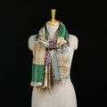 Bengal Kantha Handwork Patchwork Reversible Silk Stole 269