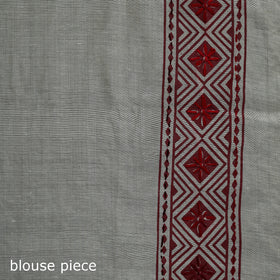 Bengal Kantha Hand Embroidery Silk Cotton Chapa Work Saree 106