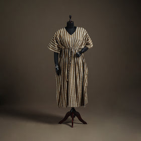 Akola Hand Block Print Natural Dyed Cotton Kaftan (Long) 199
