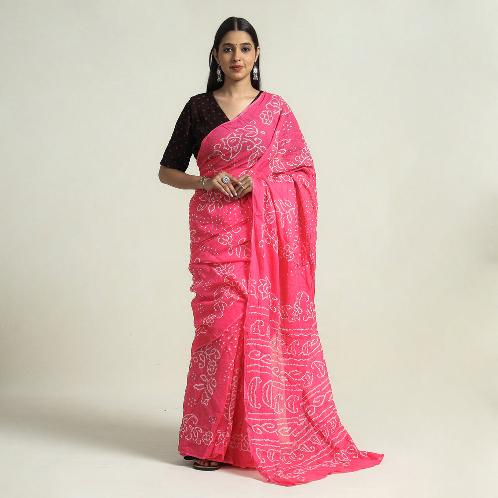 bandhani saree