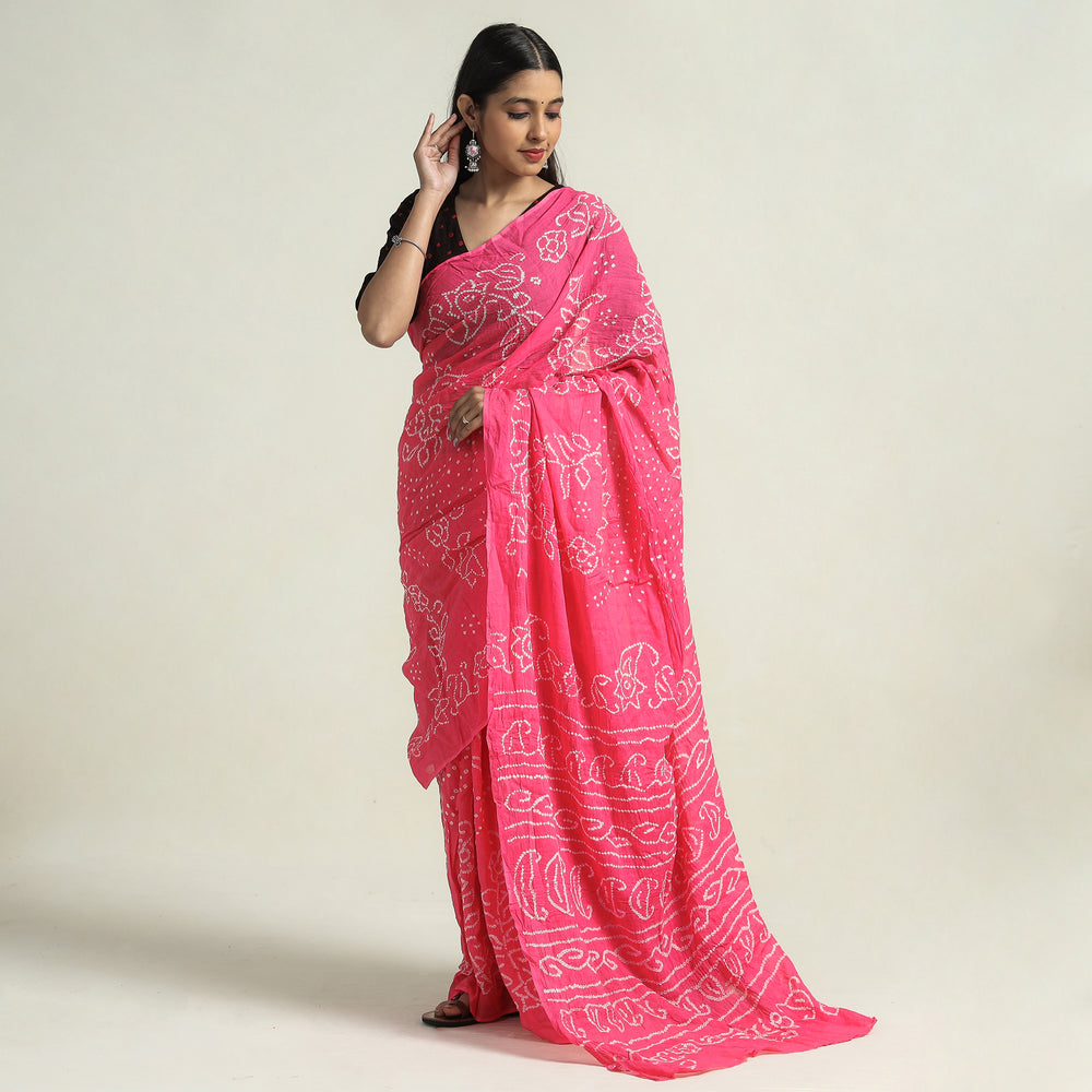 bandhani saree